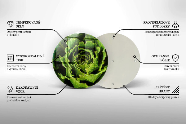 Skleněná deska do kuchyně Jíst listy salátu