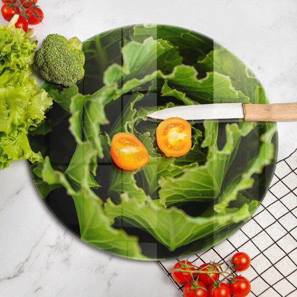 Skleněná deska do kuchyně Jíst listy salátu