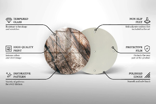 Skleněná deska do kuchyně Dřevěná konstrukce