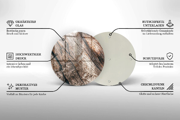 Skleněná deska do kuchyně Dřevěná konstrukce