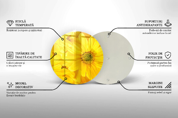Skleněná deska do kuchyně Okvětní lístky