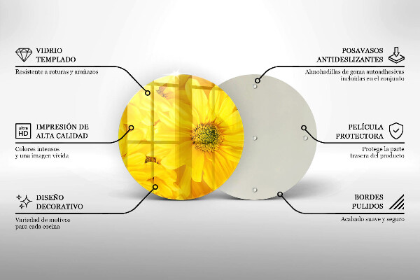 Skleněná deska do kuchyně Okvětní lístky