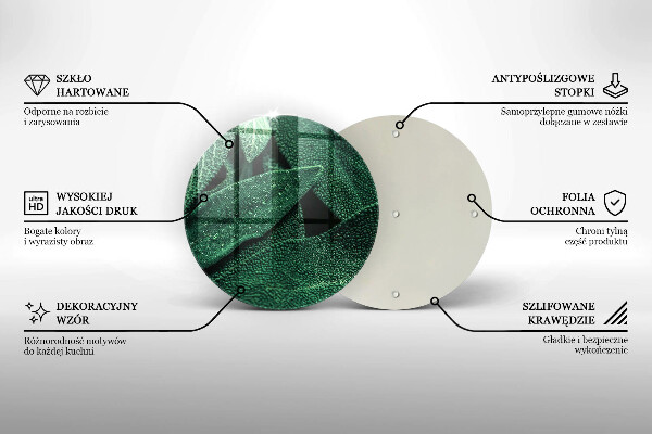 Skleněná deska do kuchyně Listy rostliny