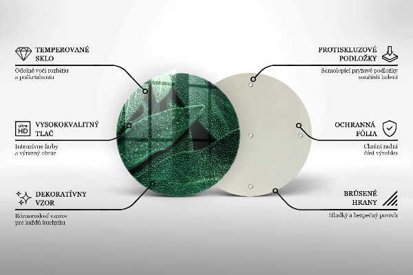 Skleněná deska do kuchyně Listy rostliny