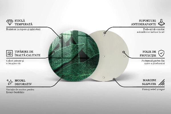 Skleněná deska do kuchyně Listy rostliny