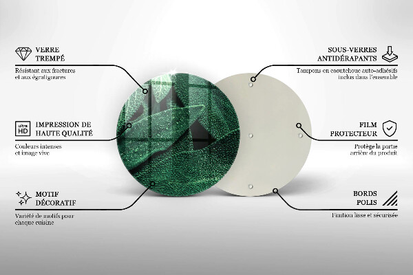 Skleněná deska do kuchyně Listy rostliny