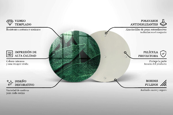 Skleněná deska do kuchyně Listy rostliny