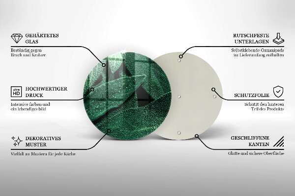 Skleněná deska do kuchyně Listy rostliny