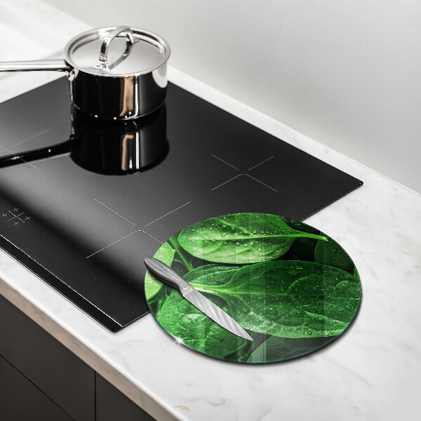 Skleněná deska do kuchyně Listy bazalky