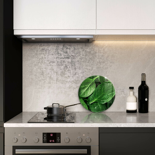 Skleněná deska do kuchyně Listy bazalky