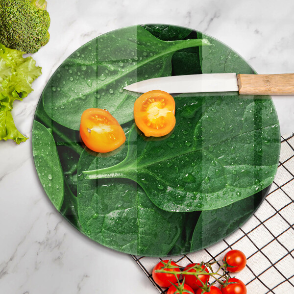 Skleněná deska do kuchyně Listy bazalky