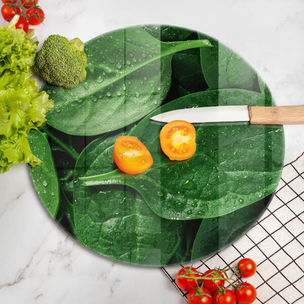 Skleněná deska do kuchyně Listy bazalky