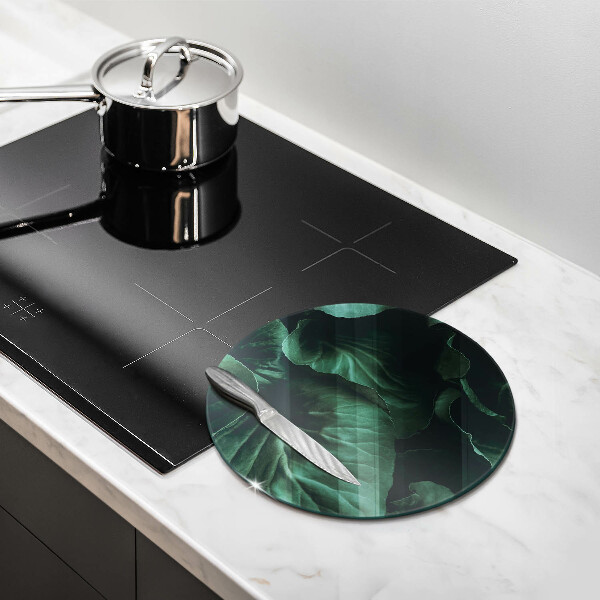 Skleněná deska do kuchyně Divoké tmavé listy