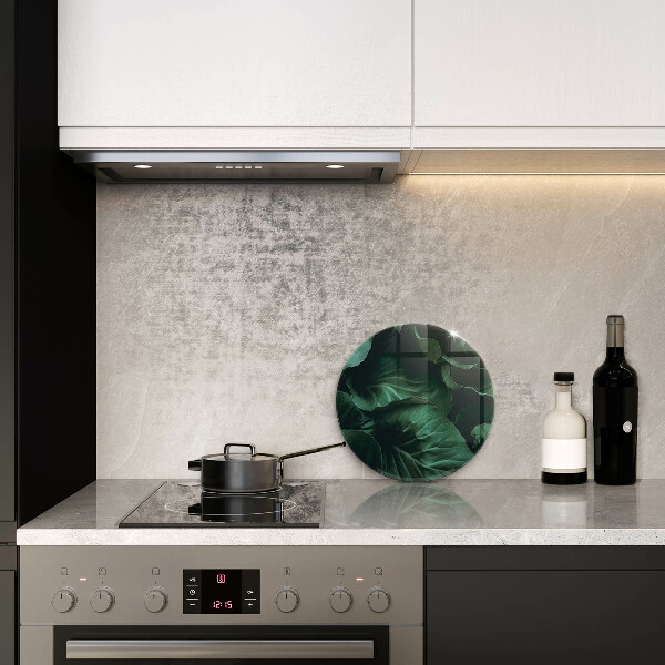 Skleněná deska do kuchyně Divoké tmavé listy