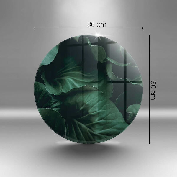 Skleněná deska do kuchyně Divoké tmavé listy