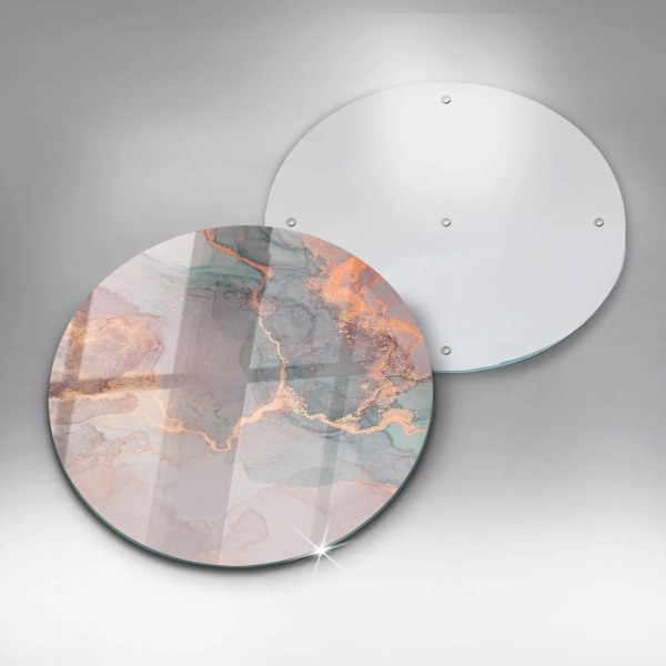 Skleněná deska do kuchyně Mramor se zlatem