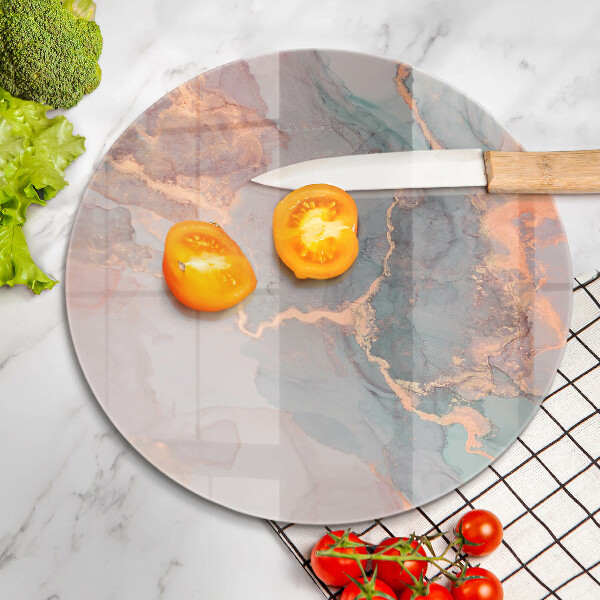 Skleněná deska do kuchyně Mramor se zlatem