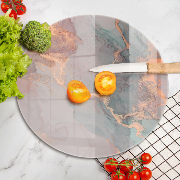 Skleněná deska do kuchyně Mramor se zlatem