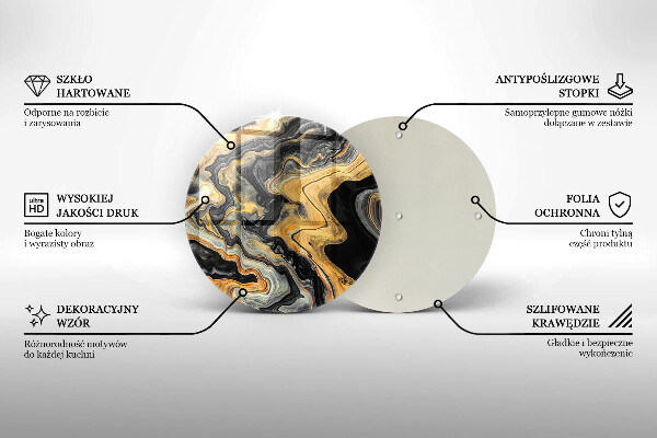 Skleněná deska do kuchyně Abstraktní struktura