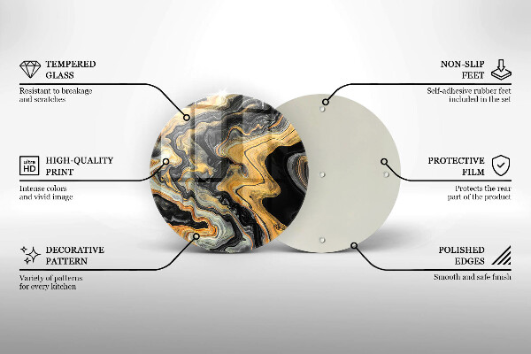 Skleněná deska do kuchyně Abstraktní struktura