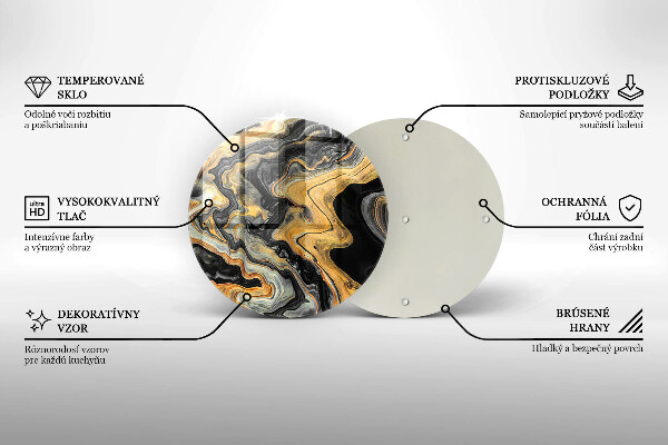 Skleněná deska do kuchyně Abstraktní struktura