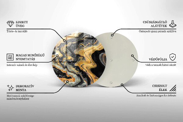 Skleněná deska do kuchyně Abstraktní struktura