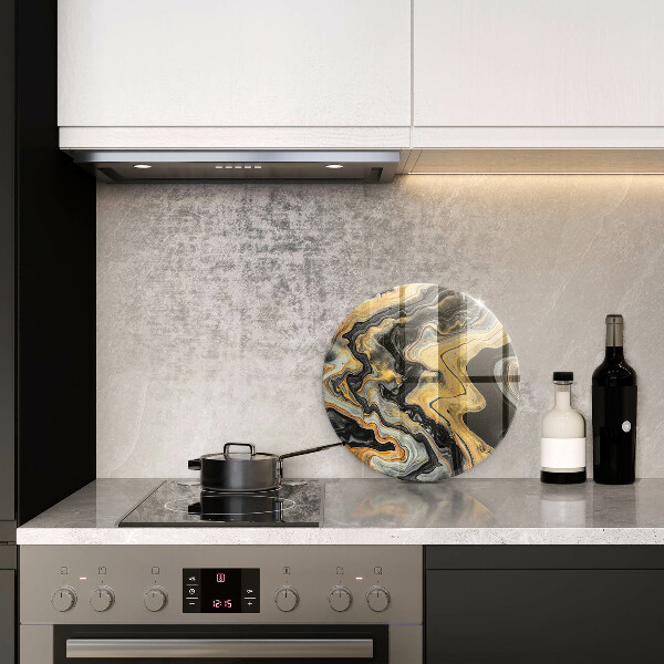 Skleněná deska do kuchyně Abstraktní struktura