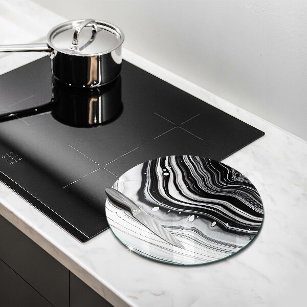 Skleněná deska do kuchyně Inkoustová abstrakce