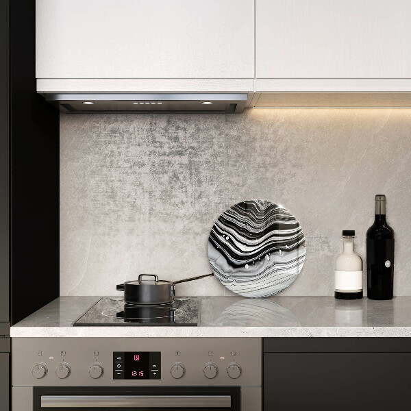 Skleněná deska do kuchyně Inkoustová abstrakce