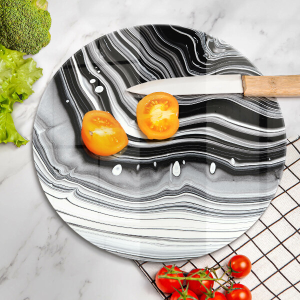 Skleněná deska do kuchyně Inkoustová abstrakce