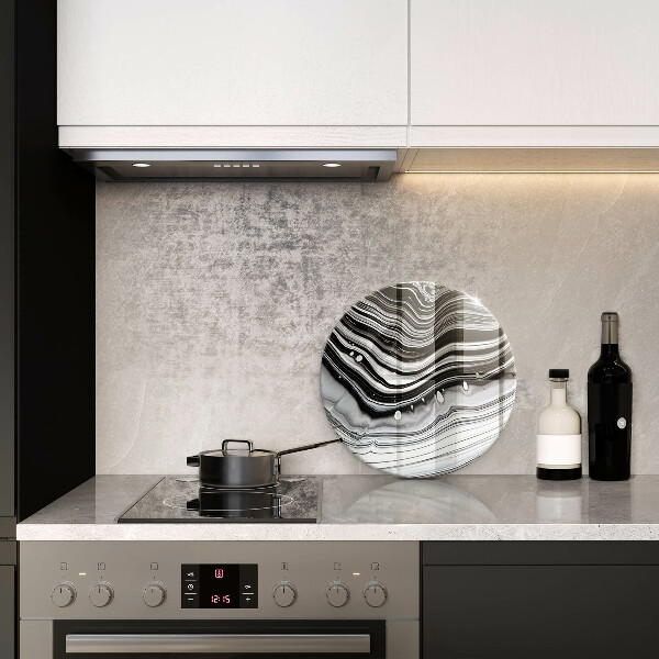 Skleněná deska do kuchyně Inkoustová abstrakce