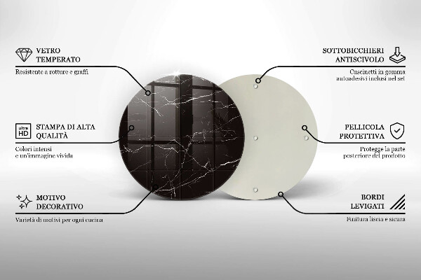 Skleněná deska do kuchyně Mramorové dlaždice