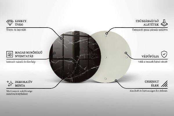 Skleněná deska do kuchyně Mramorové dlaždice