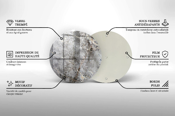 Skleněná deska do kuchyně Textura kamene