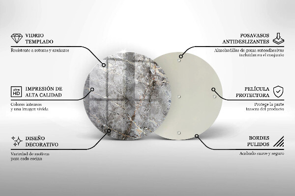 Skleněná deska do kuchyně Textura kamene