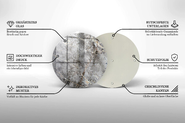 Skleněná deska do kuchyně Textura kamene