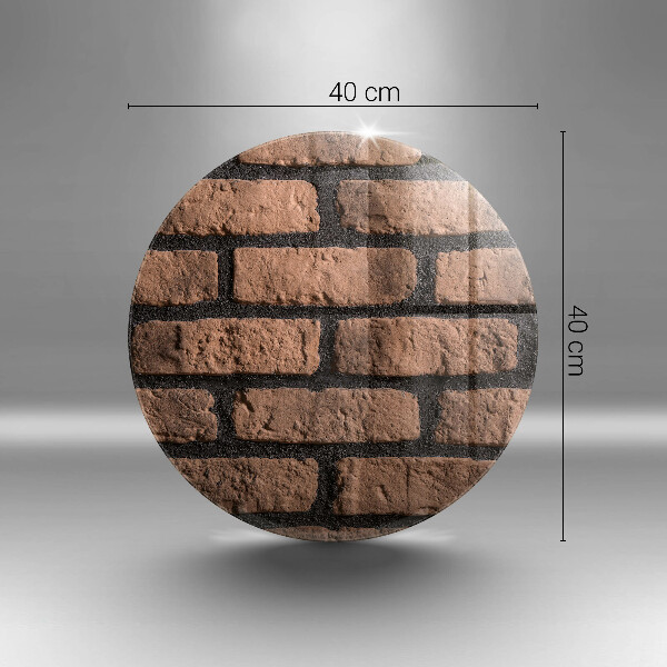 Skleněná deska do kuchyně Cihlová zeď