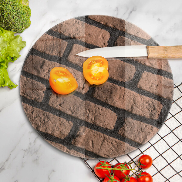 Skleněná deska do kuchyně Cihlová zeď