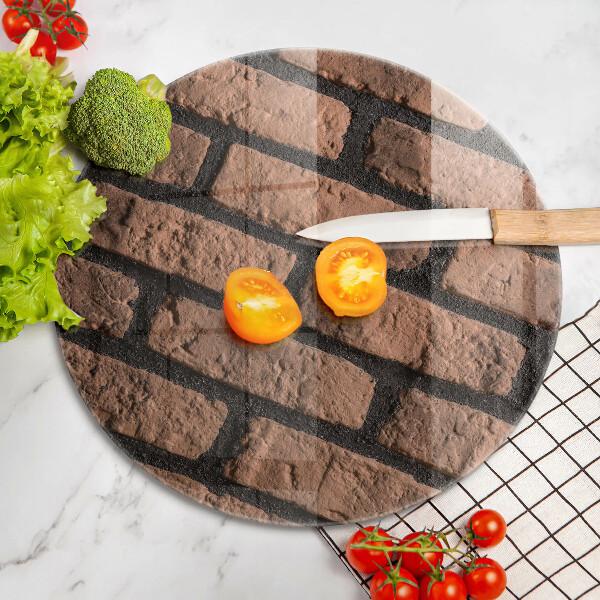 Skleněná deska do kuchyně Cihlová zeď