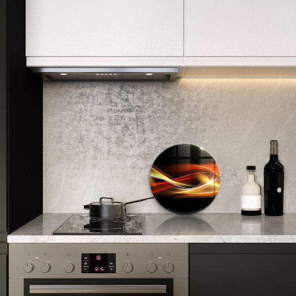 Skleněná deska do kuchyně Abstraktní kouř a světlo