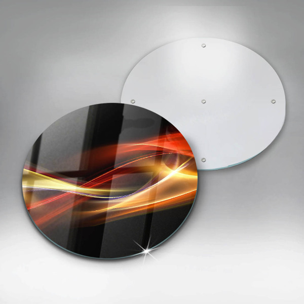 Skleněná deska do kuchyně Abstraktní kouř a světlo