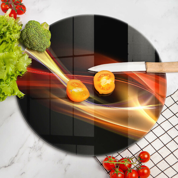 Skleněná deska do kuchyně Abstraktní kouř a světlo