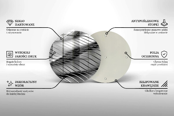 Skleněná deska do kuchyně 3d kovová konstrukce