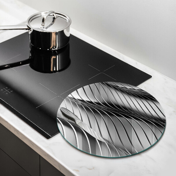 Skleněná deska do kuchyně 3d kovová konstrukce