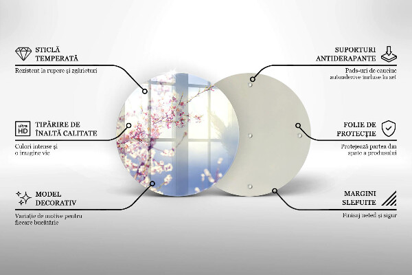 Skleněná deska do kuchyně Kvetoucí strom
