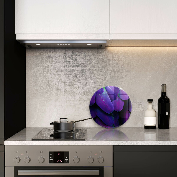 Krájecí prkénko skleněné Neonové peří