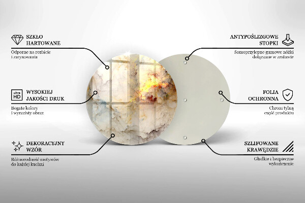 Skleněná deska do kuchyně Textura mramoru se zlatem