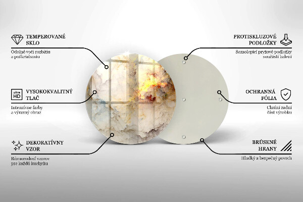 Skleněná deska do kuchyně Textura mramoru se zlatem