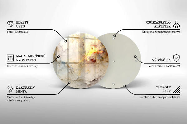 Skleněná deska do kuchyně Textura mramoru se zlatem