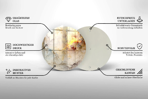 Skleněná deska do kuchyně Textura mramoru se zlatem